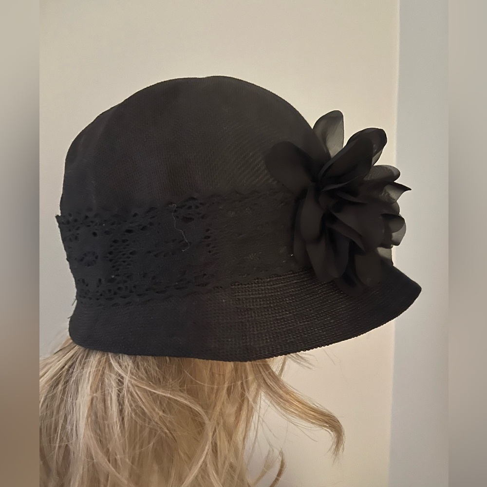Angela & William Cloche Hat with Floral Detail